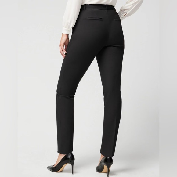 White House Black Market Classic Black Straight Leg Trousers - Picture 2 of 7